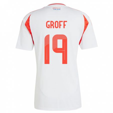 Kandiny Herren Chile Llanka Groff #19 Weiß Auswärtstrikot Trikot 24-26 T-Shirt Österreich