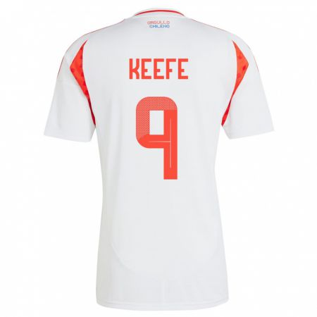 Kandiny Herren Chile Sonya Keefe #9 Weiß Auswärtstrikot Trikot 24-26 T-Shirt Österreich