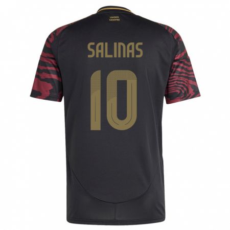 Kandiny Heren Peru Thiago Salinas #10 Zwart Uitshirt Uittenue 24-26 T-Shirt