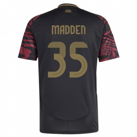 Kandiny Herren Peru Savannah Madden #35 Schwarz Auswärtstrikot Trikot 24-26 T-Shirt Österreich