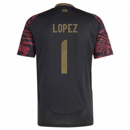 Kandiny Hombre Camiseta Perú Karla Lopez #1 Negro 2ª Equipación 24-26 La Camisa