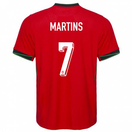 Kandiny Damen Portugal Gil Martins #7 Rot Heimtrikot Trikot 24-26 T-Shirt Österreich