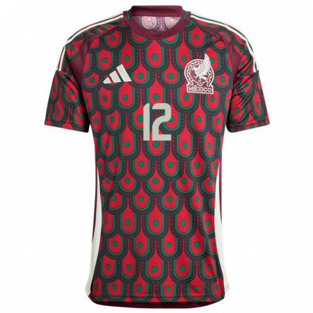 Kandiny Damen Mexiko Itzel Gonzalez #12 Kastanienbraun Heimtrikot Trikot 24-26 T-Shirt Österreich