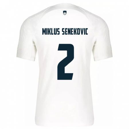 Kandiny Donna Maglia Slovenia Gal Miklus Senekovic #2 Bianco Kit Gara Home 24-26 Maglietta