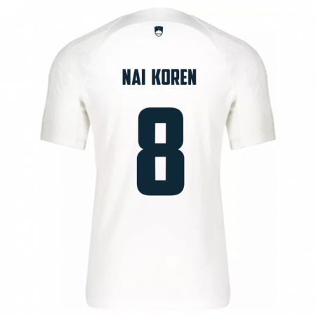 Kandiny Damen Slowenien Tian Nai Koren #8 Weiß Heimtrikot Trikot 24-26 T-Shirt Österreich