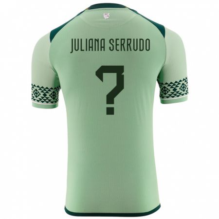 Kandiny Dames Bolivia Eyda Juliana Serrudo #0 Licht Groen Thuisshirt Thuistenue 24-26 T-Shirt