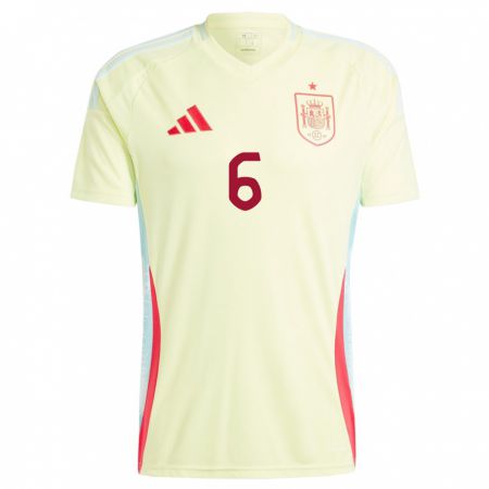 Kandiny Damen Spanien Gerard Hernandez #6 Gelb Auswärtstrikot Trikot 24-26 T-Shirt Österreich