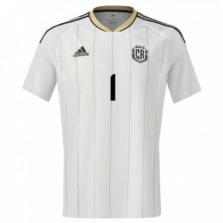 Kandiny Dames Costa Rica Esteban Alvarado #1 Wit Uitshirt Uittenue 24-26 T-Shirt