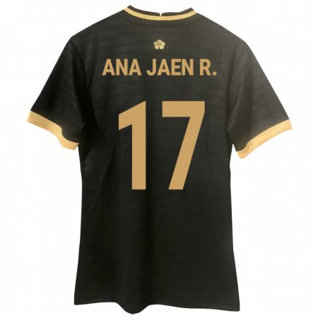 Kandiny Damen Panama Ana Jaén Rodríguez #17 Schwarz Auswärtstrikot Trikot 24-26 T-Shirt Österreich