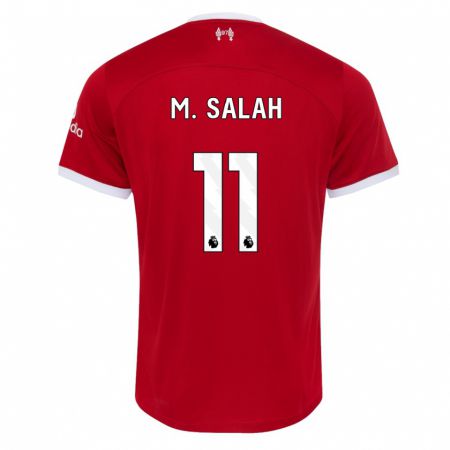 Kandiny Kinderen Mohamed Salah #11 Rood Thuisshirt Thuistenue 2023/24 T-Shirt België