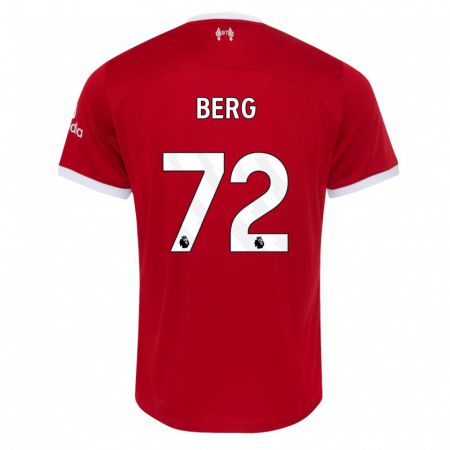 Kandiny Bambino Maglia Sepp Van Den Berg #72 Rosso Kit Gara Home 2023/24 Maglietta