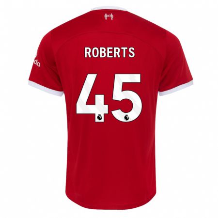 Kandiny Kinderen Iwan Roberts #45 Rood Thuisshirt Thuistenue 2023/24 T-Shirt België