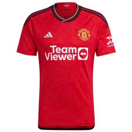 Kandiny Kinderen Aaron Wan-Bissaka #29 Rood Thuisshirt Thuistenue 2023/24 T-Shirt België