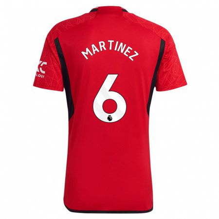 Kandiny Bambino Maglia Lisandro Martínez #6 Rosso Kit Gara Home 2023/24 Maglietta