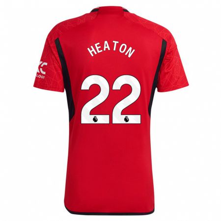 Kandiny Bambino Maglia Tom Heaton #22 Rosso Kit Gara Home 2023/24 Maglietta