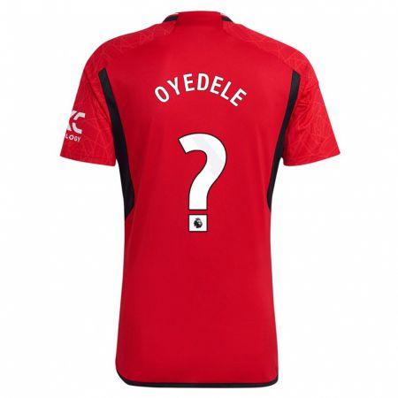 Kandiny Kinderen Maxi Oyedele #0 Rood Thuisshirt Thuistenue 2023/24 T-Shirt België