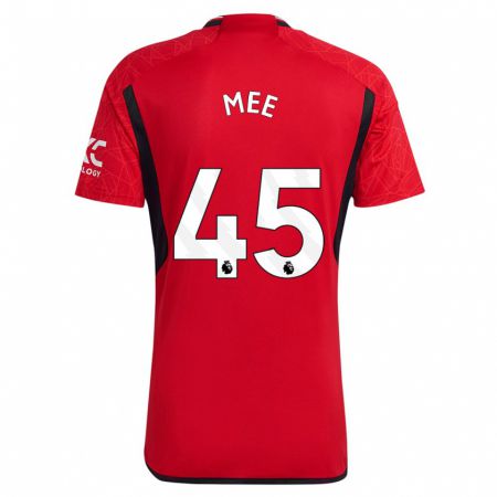 Kandiny Bambino Maglia Dermot Mee #45 Rosso Kit Gara Home 2023/24 Maglietta