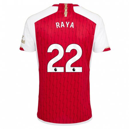 Kandiny Kinderen David Raya #22 Rood Thuisshirt Thuistenue 2023/24 T-Shirt België