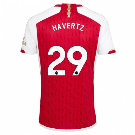 Kandiny Kinderen Kai Havertz #29 Rood Thuisshirt Thuistenue 2023/24 T-Shirt België