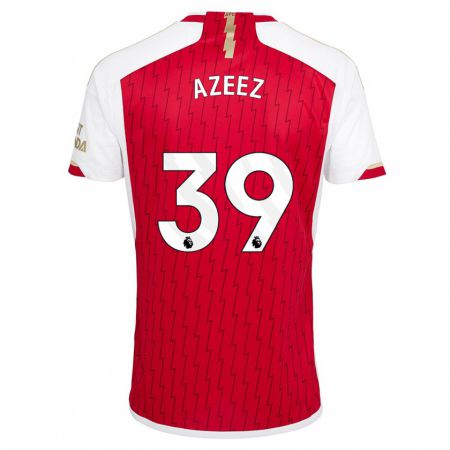 Kandiny Bambino Maglia Miguel Azeez #39 Rosso Kit Gara Home 2023/24 Maglietta