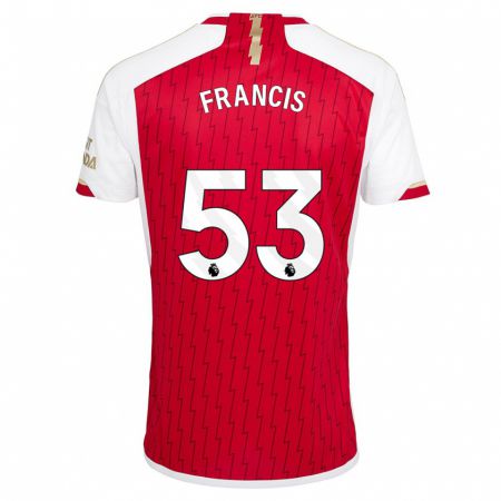 Kandiny Kinderen Jack Henry-Francis #53 Rood Thuisshirt Thuistenue 2023/24 T-Shirt België