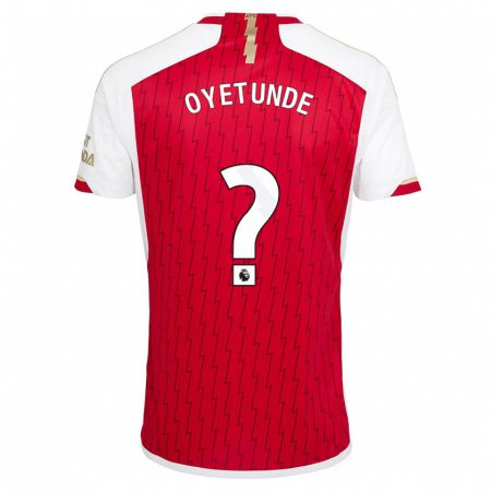 Kandiny Kinderen Daniel Oyetunde #0 Rood Thuisshirt Thuistenue 2023/24 T-Shirt België