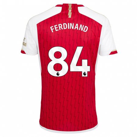 Kandiny Kinderen Seb Ferdinand #84 Rood Thuisshirt Thuistenue 2023/24 T-Shirt België