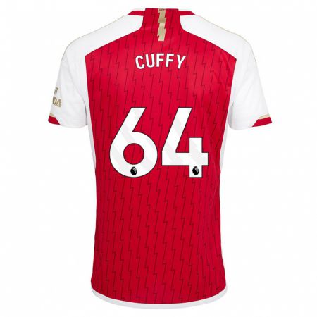 Kandiny Kinderen Brooke Norton Cuffy #64 Rood Thuisshirt Thuistenue 2023/24 T-Shirt België