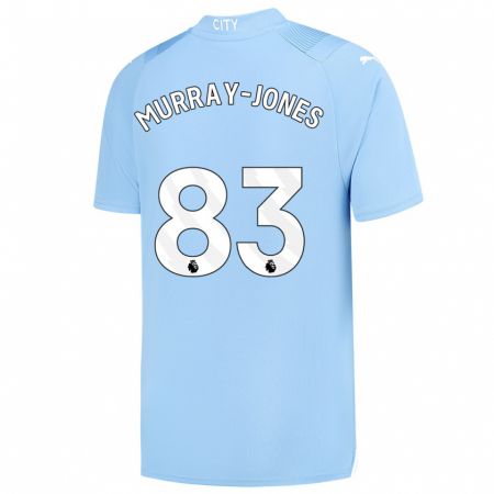 Kandiny Niño Camiseta George Murray-Jones #83 Azul Claro 1ª Equipación 2023/24 La Camisa