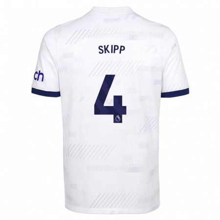 Kandiny Bambino Maglia Oliver Skipp #4 Bianco Kit Gara Home 2023/24 Maglietta