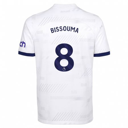 Kandiny Bambino Maglia Yves Bissouma #8 Bianco Kit Gara Home 2023/24 Maglietta