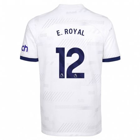 Kandiny Bambino Maglia Emerson Royal #12 Bianco Kit Gara Home 2023/24 Maglietta