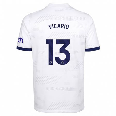 Kandiny Bambino Maglia Guglielmo Vicario #13 Bianco Kit Gara Home 2023/24 Maglietta