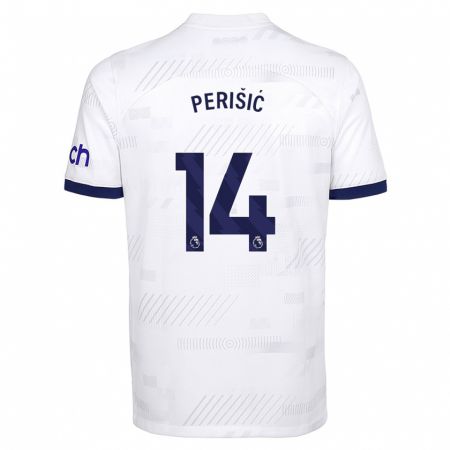 Kandiny Kinderen Ivan Perisic #14 Wit Thuisshirt Thuistenue 2023/24 T-Shirt België