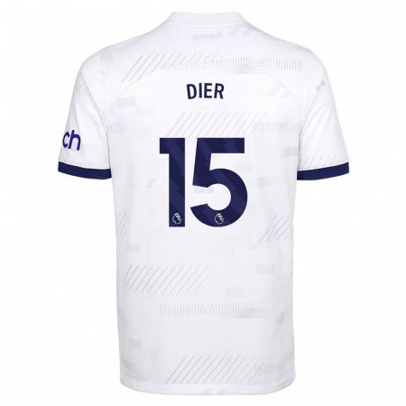 Kandiny Bambino Maglia Eric Dier #15 Bianco Kit Gara Home 2023/24 Maglietta