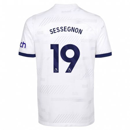 Kandiny Kinderen Ryan Sessegnon #19 Wit Thuisshirt Thuistenue 2023/24 T-Shirt België