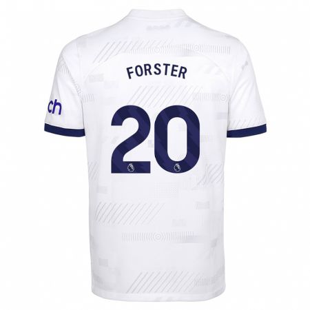 Kandiny Kinderen Fraser Forster #20 Wit Thuisshirt Thuistenue 2023/24 T-Shirt België