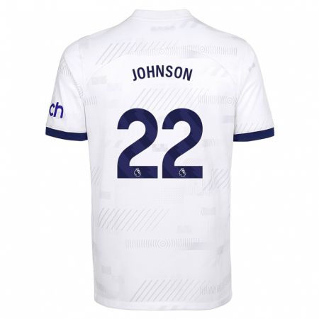 Kandiny Bambino Maglia Brennan Johnson #22 Bianco Kit Gara Home 2023/24 Maglietta