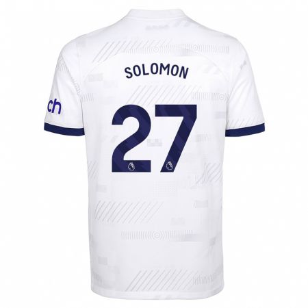 Kandiny Bambino Maglia Manor Solomon #27 Bianco Kit Gara Home 2023/24 Maglietta