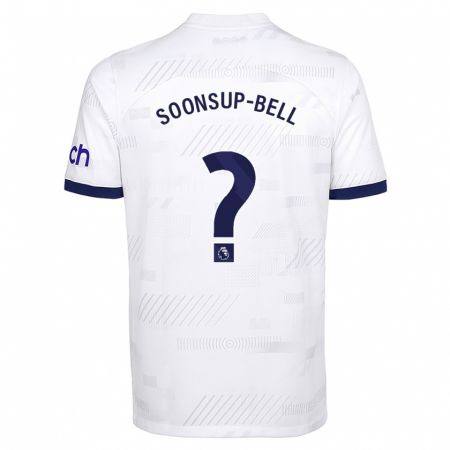 Kandiny Bambino Maglia Jude Soonsup-Bell #0 Bianco Kit Gara Home 2023/24 Maglietta