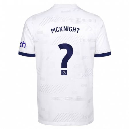 Kandiny Bambino Maglia Maxwell Mcknight #0 Bianco Kit Gara Home 2023/24 Maglietta