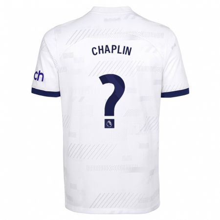 Kandiny Bambino Maglia Archie Chaplin #0 Bianco Kit Gara Home 2023/24 Maglietta