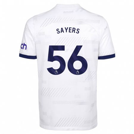 Kandiny Bambino Maglia Charlie Sayers #56 Bianco Kit Gara Home 2023/24 Maglietta