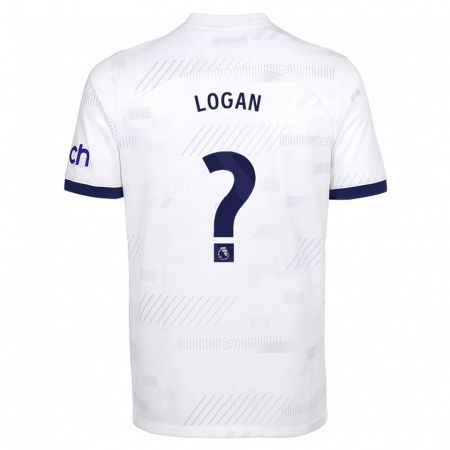 Kandiny Bambino Maglia Calum Logan #0 Bianco Kit Gara Home 2023/24 Maglietta