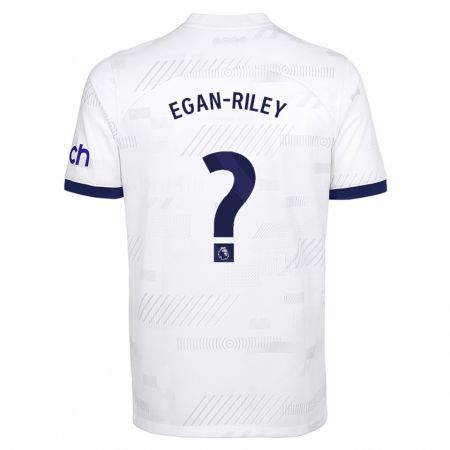 Kandiny Bambino Maglia Roman Egan-Riley #0 Bianco Kit Gara Home 2023/24 Maglietta