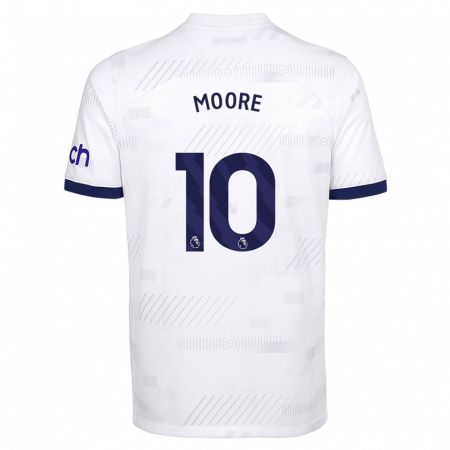 Kandiny Bambino Maglia Mikey Moore #10 Bianco Kit Gara Home 2023/24 Maglietta