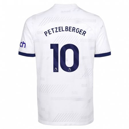 Kandiny Bambino Maglia Ramona Petzelberger #10 Bianco Kit Gara Home 2023/24 Maglietta