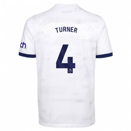 Kandiny Bambino Maglia Amy Turner #4 Bianco Kit Gara Home 2023/24 Maglietta