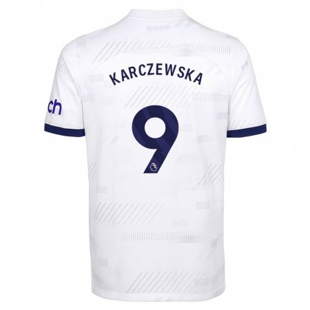 Kandiny Kinder Nikola Karczewska #9 Weiß Heimtrikot Trikot 2023/24 T-Shirt Österreich