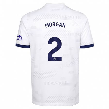 Kandiny Bambino Maglia Esther Morgan #2 Bianco Kit Gara Home 2023/24 Maglietta